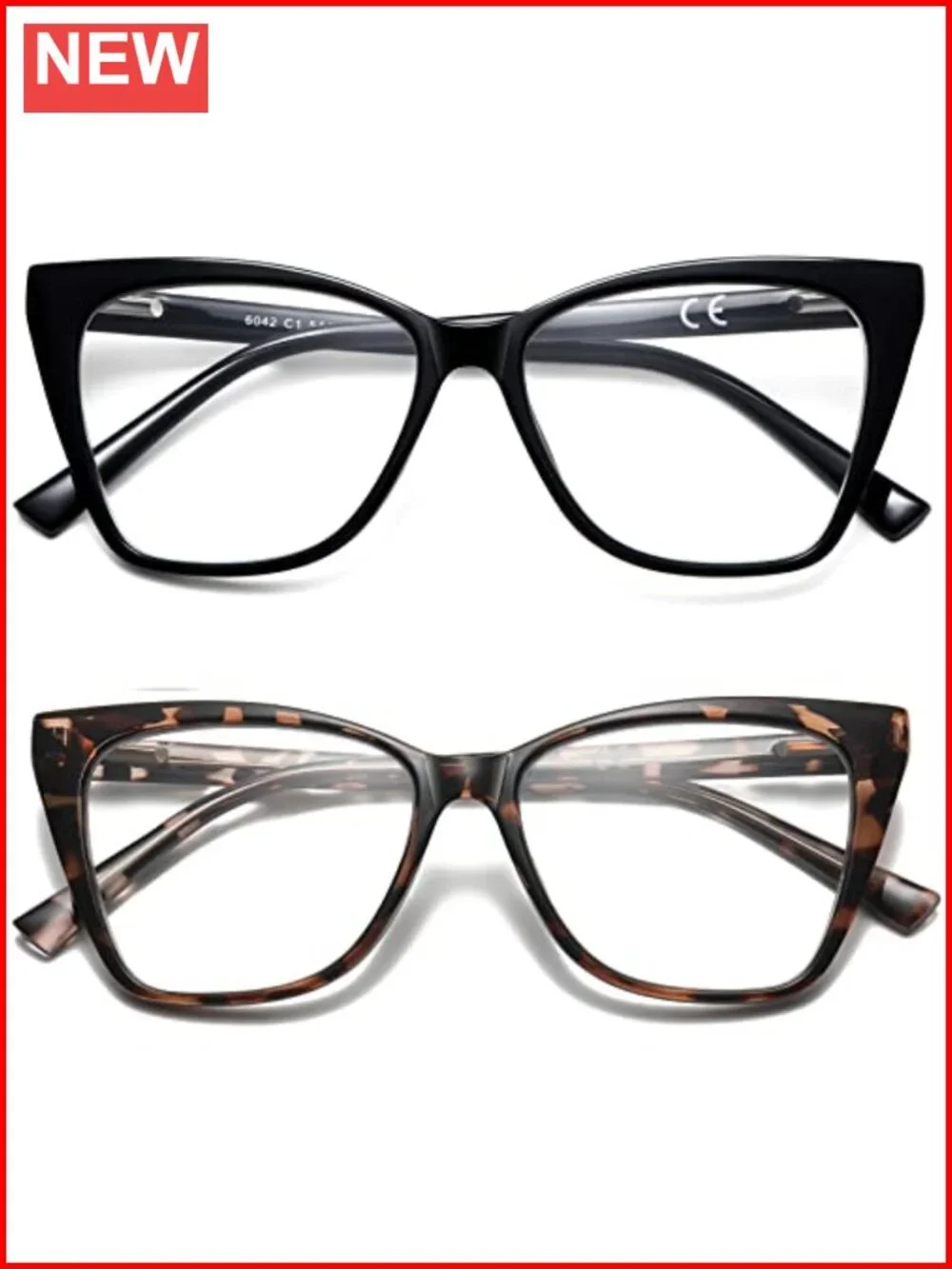 Oversized Cat Eye Reading Glasses Women Photochromic Blue Light Blocking